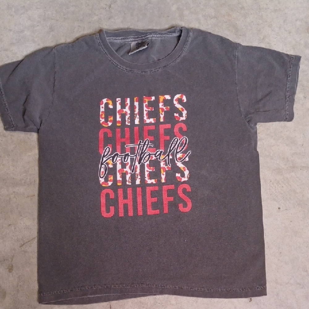 Comfort Colors Charcoal Chiefs Kids T-Shirt